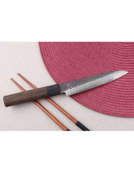 Japanisches Universalmesser 13cm Shizu Hamono Gen VG10 Damast