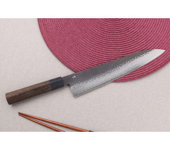 Faca de chef japonesa de 18 cm Shizu Hamono Gen VG10 damasco 2