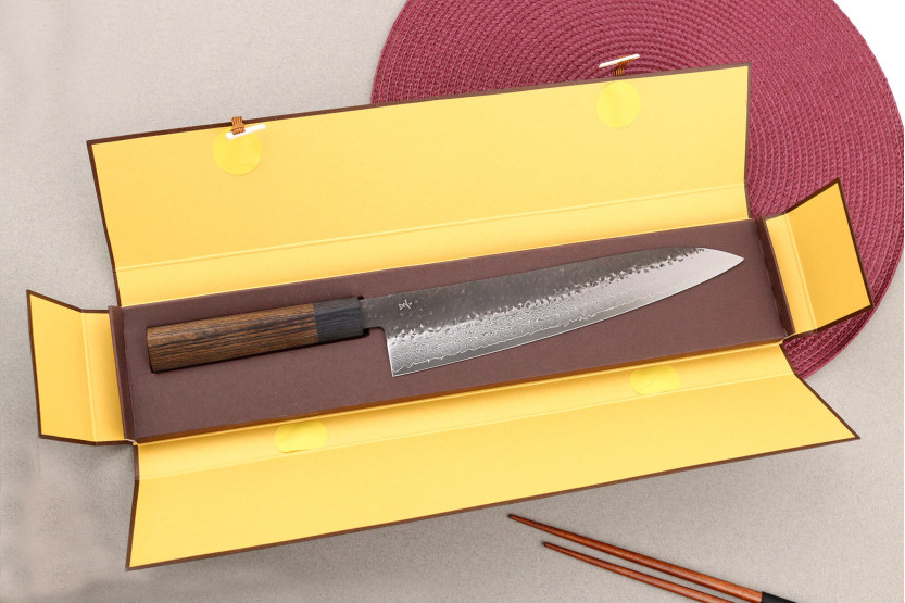 Kochmesser 18cm japanisch Shizu Hamono Gen VG10 Damast