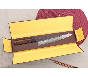 Faca de chef japonesa Shizu Hamono Gen VG10 Damascus 24cm 2
