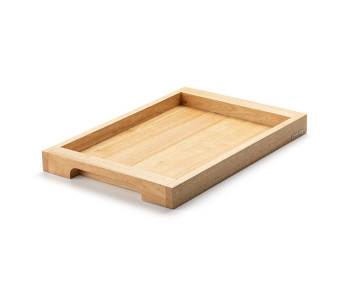 Vassoio da portata Continenta con manici in legno di gomma 59x40x4,3cm 2