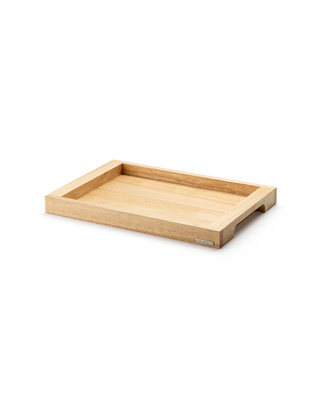 Vassoio da portata Continenta con manici in legno di gomma 45x29,5x4,3cm