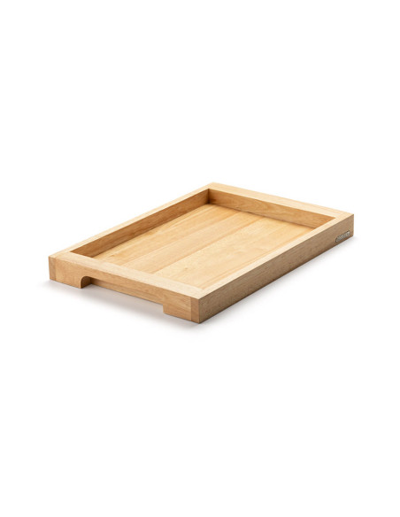Continenta serving tray with handles in rubberwood 45x29.5x4.3cm