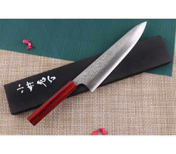 Kei Kobayashi SG2 Damascus 24cm handgemaakt Japans koksmes 2