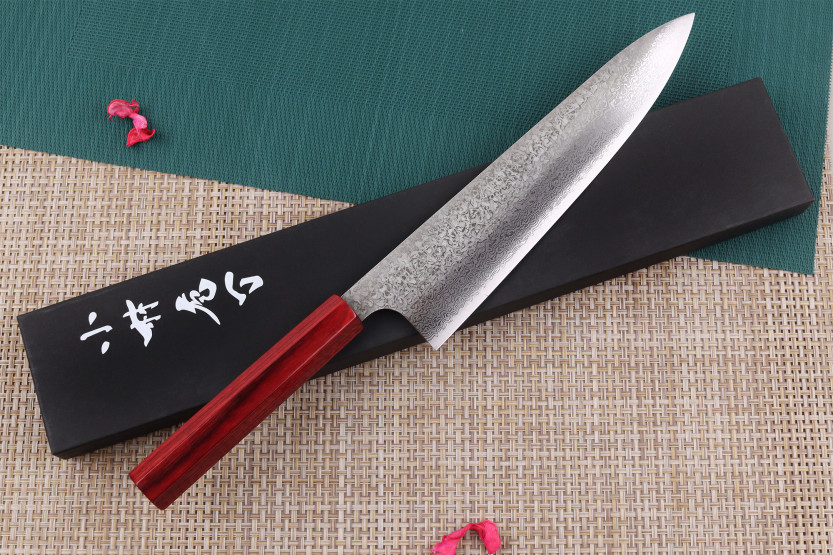 Kei Kobayashi SG2 Damaskus 24 cm håndlavet japansk kokkekniv