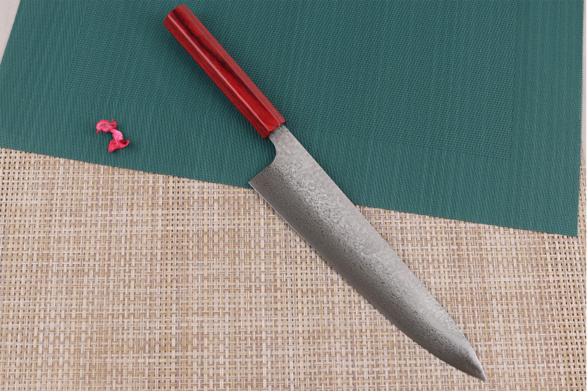 Kei Kobayashi SG2 Damascus 24cm handgemaakt Japans koksmes