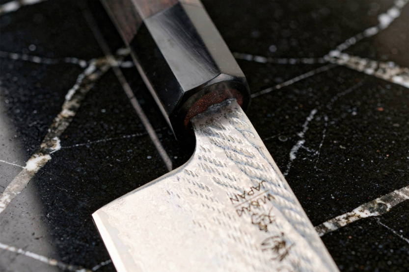 16,5cm Wusaki Kuronawa G3 damaskus nakiri kniv, japansk handgjord