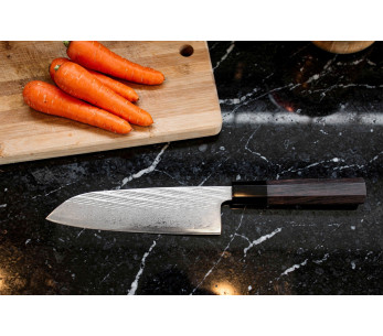 16,5cm Wusaki Kuronawa G3 Damasco santoku cuchillo, japonés hecho a mano 2