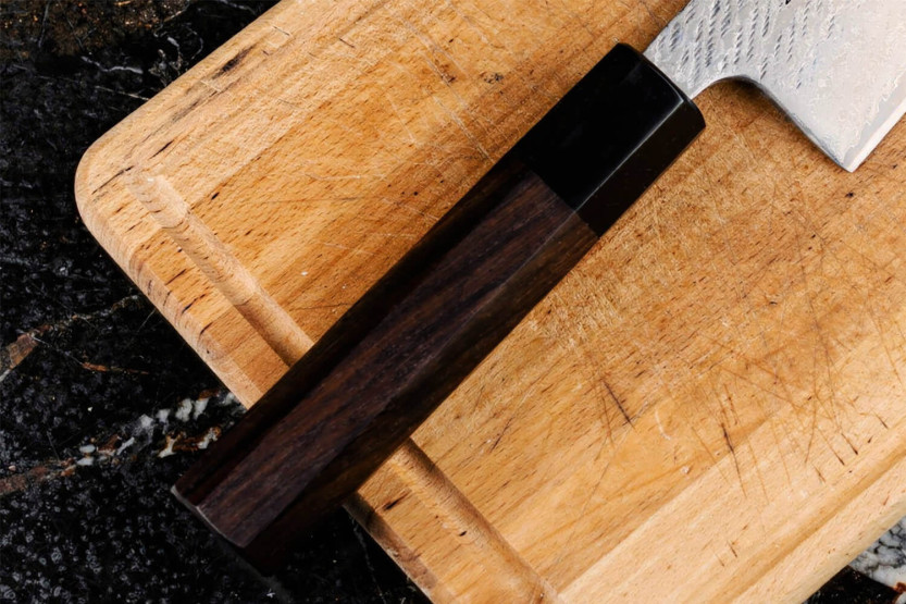 16,5 cm Wusaki Kuronawa G3 Damaskus santoku-kniv, japansk håndlavet