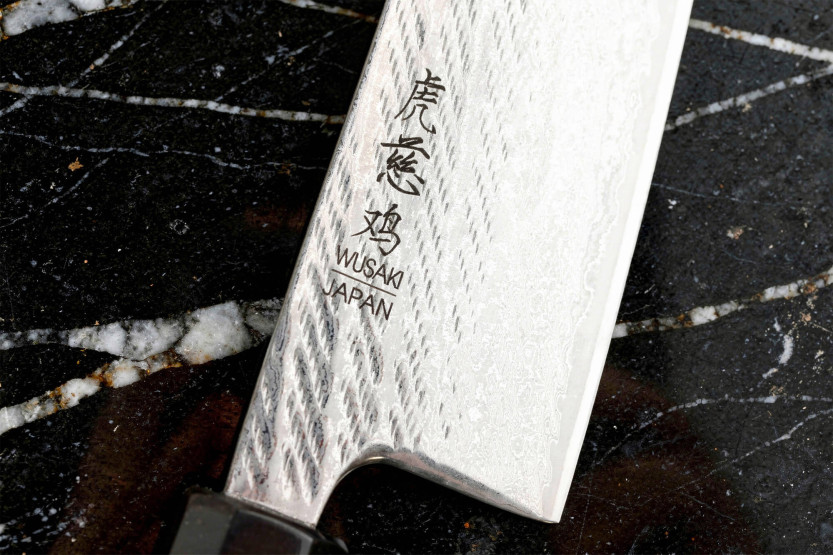 16,5 cm Wusaki Kuronawa G3 Damaskus santoku-kniv, japansk håndlavet