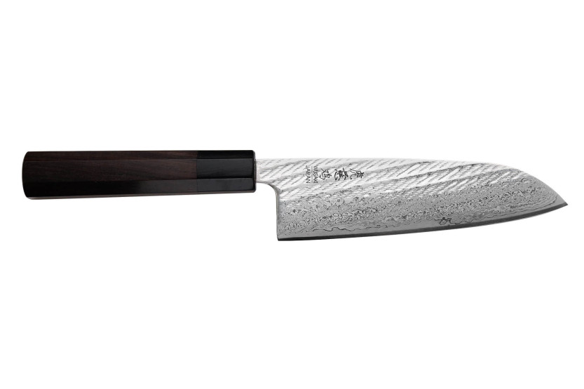 16,5 cm Wusaki Kuronawa G3 Damaskus santoku-kniv, japansk håndlavet
