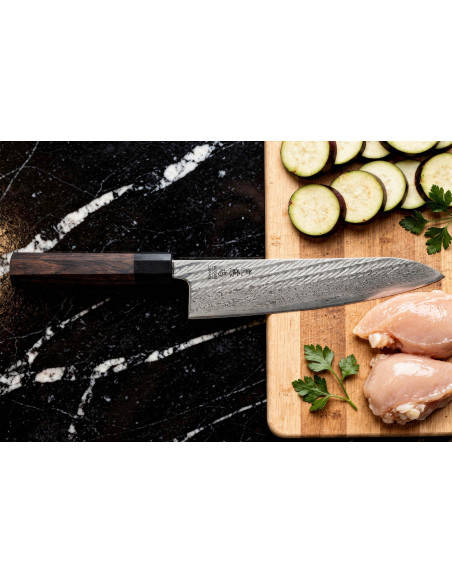 Faca de chef Wusaki Kuronawa G3 damas de 21 cm, tradicional japonesa