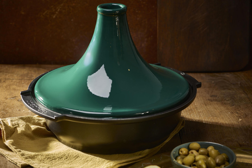 Tajine de cerámica Peugeot Atlas verde bosque diámetro 30cm
