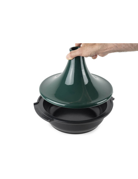 Peugeot Atlas skogsgrønn keramisk taginefat diameter 30 cm