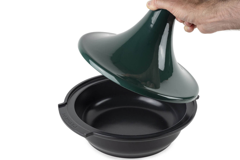Peugeot Atlas skogsgrønn keramisk taginefat diameter 30 cm