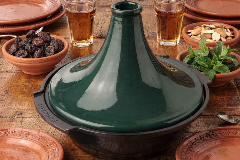 Peugeot Atlas piatto tagine in ceramica verde bosco diametro 30 cm