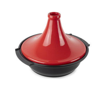 Peugeot Atlas piatto da portata in ceramica rossa diametro 30 cm