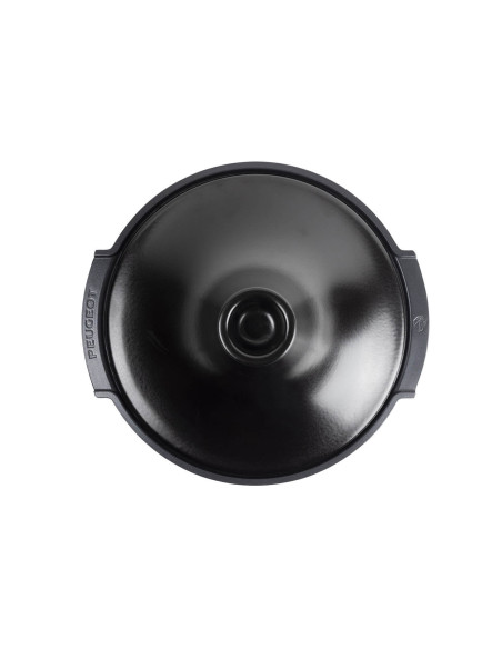 Prato tagine em cerâmica acetinada preta Peugeot Atlas com 30 cm de diâmetro