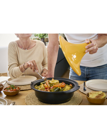 Peugeot Atlas saffransgul keramik-taginefat 30 cm diameter