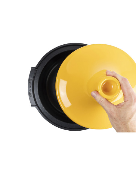 Peugeot Atlas saffron yellow ceramic tagine dish 30cm diameter