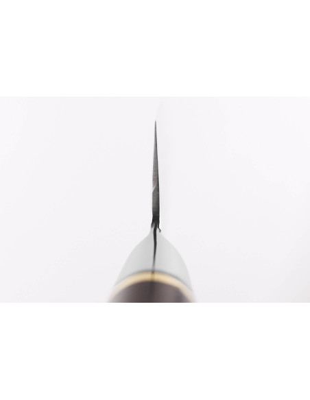 Kokkekniv 20 cm Fukito Ebony Damascus hamret