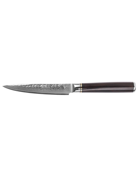 Universalmesser 13cm Fukito Ebenholz Damast gehämmert