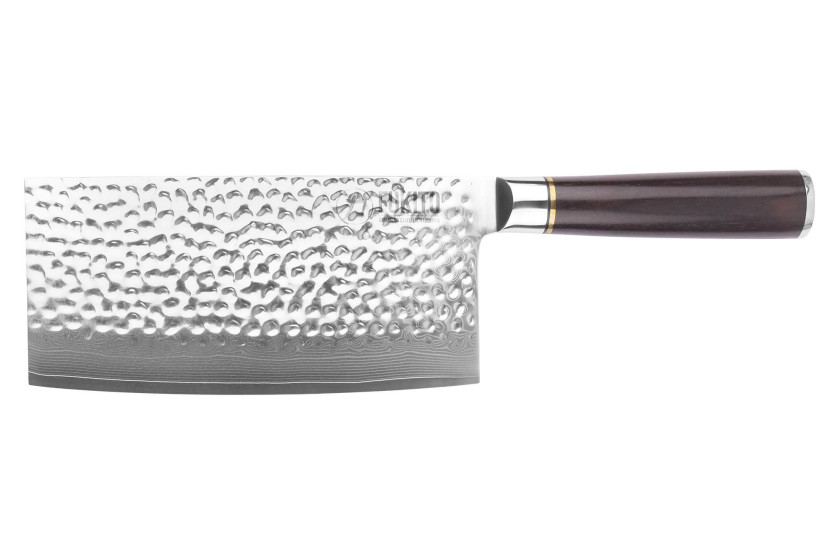 Fukito 17cm Chinees koksmes Ebbenhout Damascus gehamerd