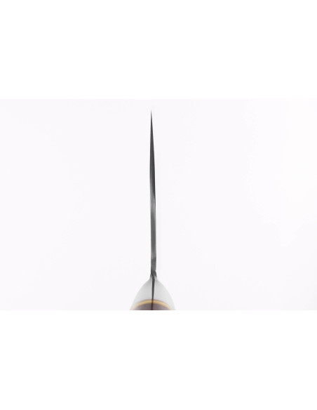 Fukito 17cm kiinalainen kokkiveitsi Ebony Damascus vasaroitu