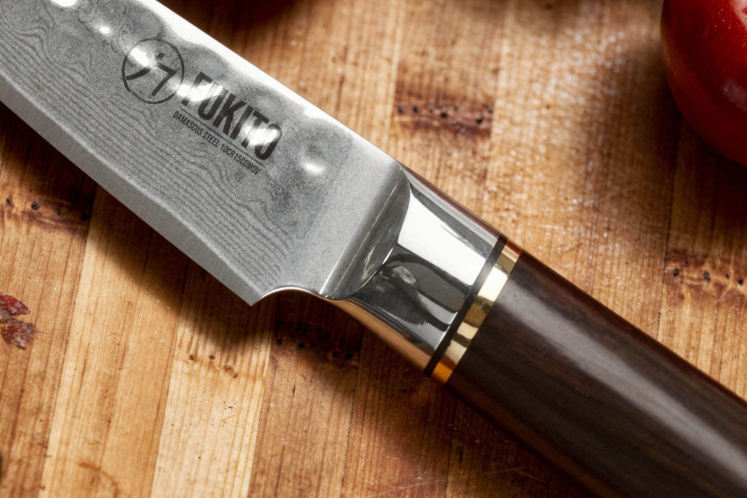 Fukito Ebony Hammered Paring Veitsi 9cm