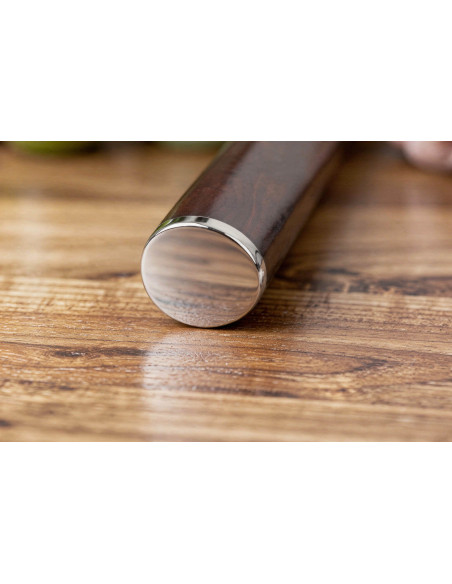 Santokumesser 17cm Fukito Ebenholz Damast gehämmert
