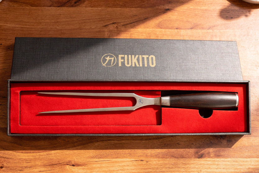 Garfo de carne em ébano Fukito de 16 cm
