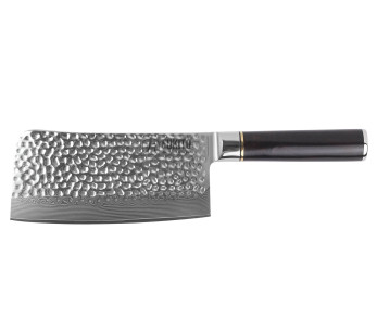 Fukito 17cm Hammered Ebony Damascus Damascus puukko veitsi