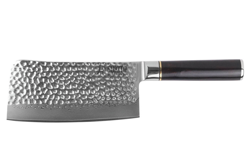 Fukito 17cm Hammered Ebony Damascus Damascus puukko veitsi