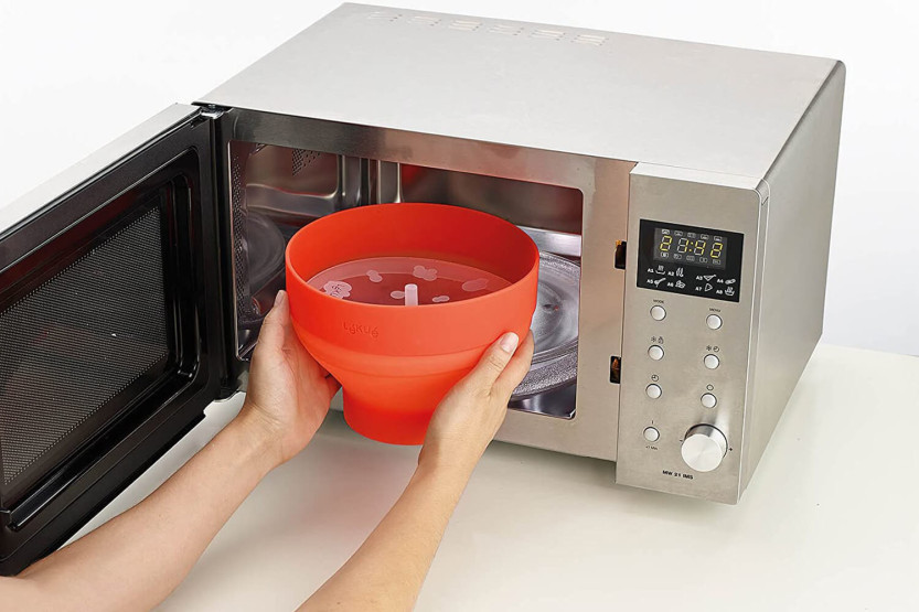 Cocedor de palomitas plegable para microondas Lékué