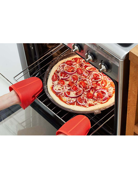 Lékué ø36cm brun perforeret silikonepizzaform Platinum