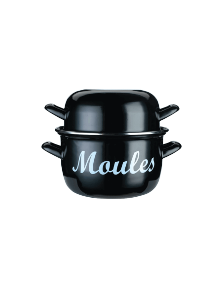 KitchenCraft World of Flavors mussel pot in enamelled steel