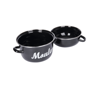 KitchenCraft Wereld van smaken geëmailleerde stalen mosselpan 2
