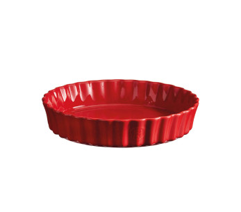 Korkea uurrettu keraaminen tourtière Emile Henry 24cm - Grand Cru