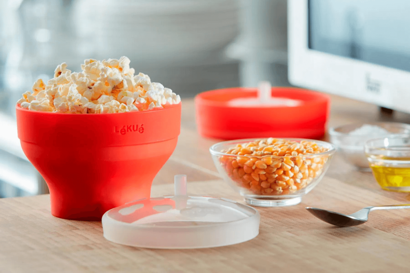 Lékué mini mikroaaltouunin popcorn kulho silikonista halkaisija 12.7cm