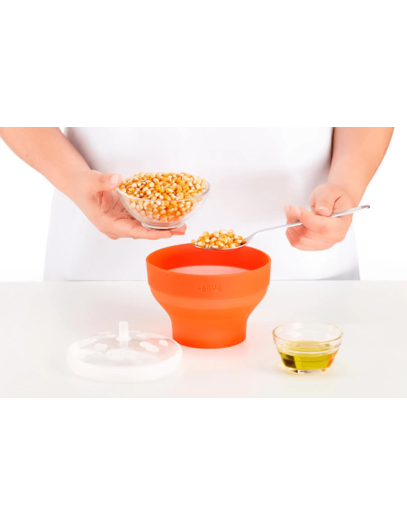 Lékué mini mikroaaltouunin popcorn kulho silikonista halkaisija 12.7cm