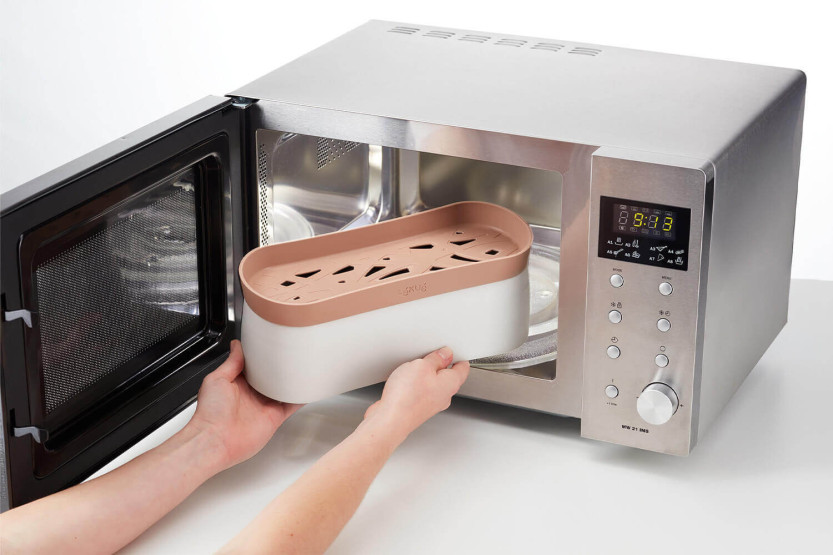 Cocedor de silicona Lékué Quick Pasta platinum