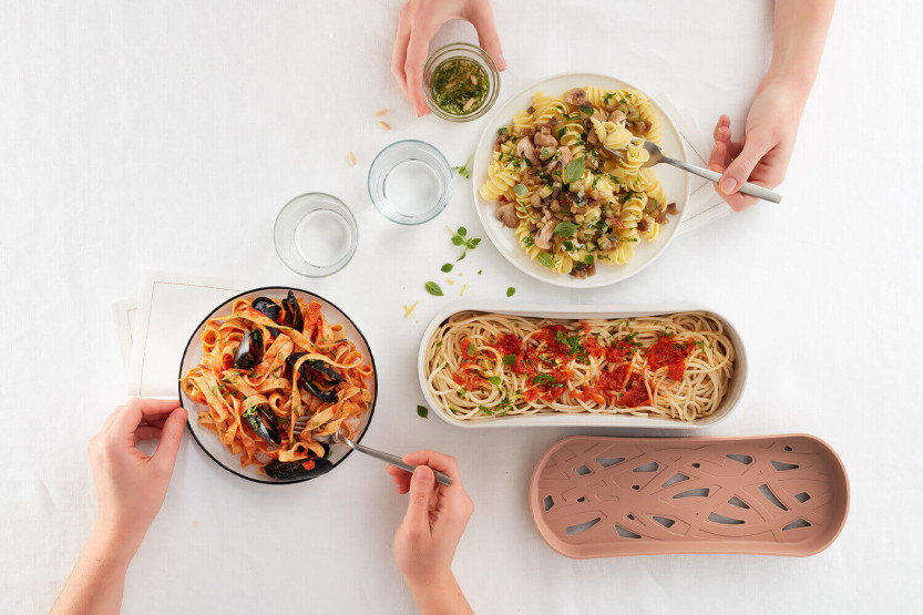 Lékué Quick Pasta silikonkoker platina