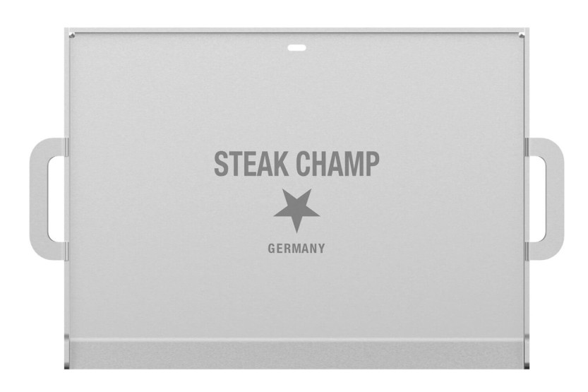 Plancha Steak Champ aus Edelstahl 38x28cm