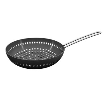 Tramontina Churrasco barbecue wok in geanodiseerd aluminium 26cm