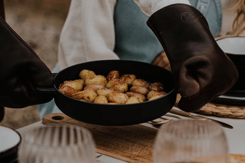 Combekk Sous-chef sartén de hierro fundido esmaltado negro