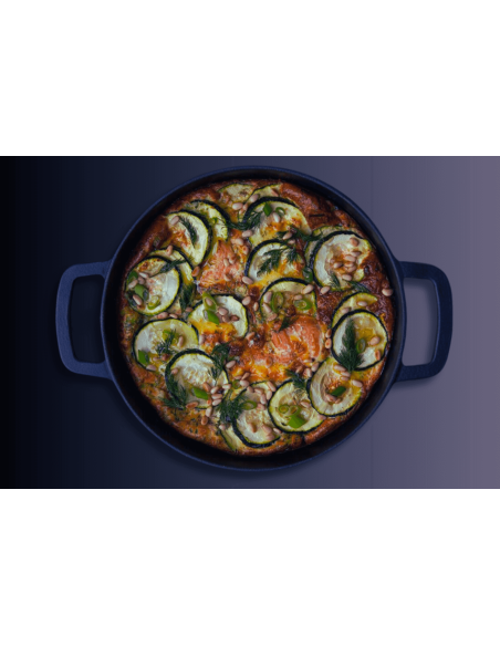 Combekk Sous-chef sartén de hierro fundido esmaltado negro
