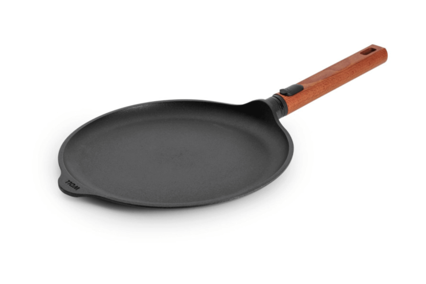 Woll Diamond QXR Eco Logic crepemaskin i gjuten aluminium med avtagbart trähandtag 26cm