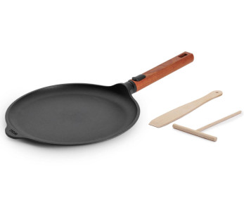 Woll Diamond QXR Eco Logic crepemaskin i gjuten aluminium med avtagbart trähandtag 26cm