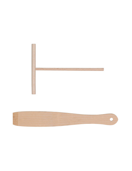 Woll Diamond QXR Eco Logic crepemaskin i støpt aluminium med avtakbart trehåndtak 26 cm