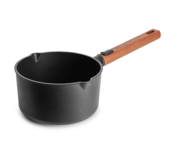 Woll Diamond QXR Eco Logic kasserolle i støpt aluminium med avtakbart trehåndtak 18 cm